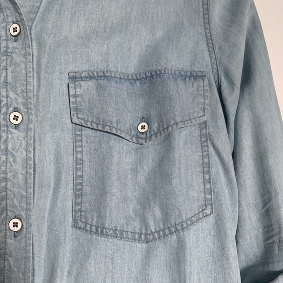 CLUB MONACO - Light Denim Shirt - Size S - Picture 8 of 11